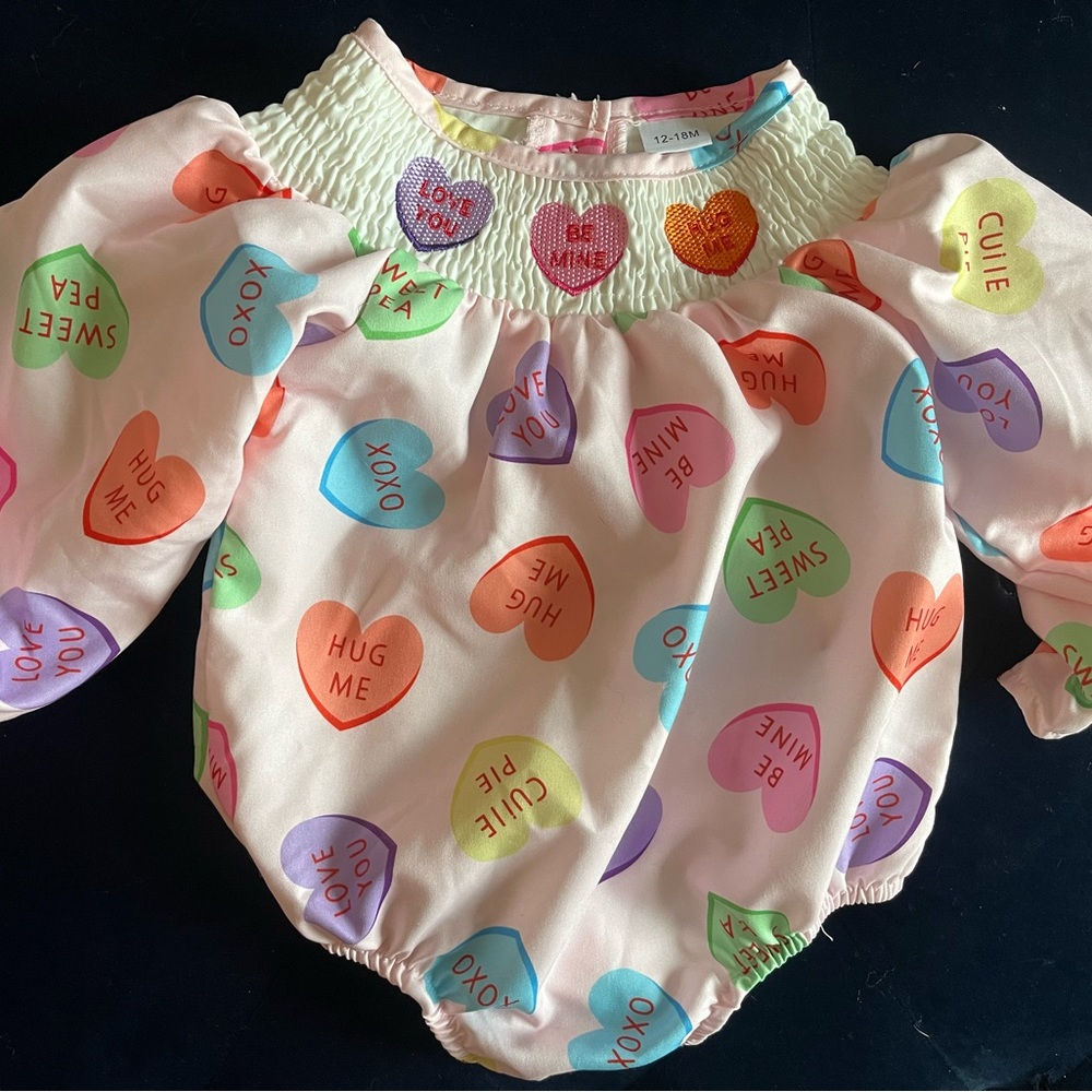 Baby girl valentines bubble